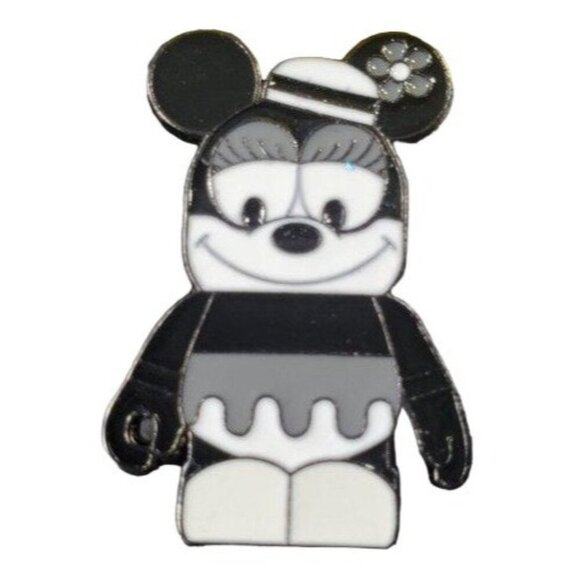 Disney Minnie Mouse Trading Pin Classic Black White Lapel Pin Badge Brooch - Picture 1 of 5